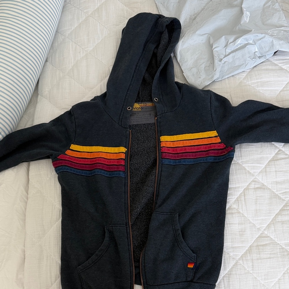 Aviator Nation Kids Jacket with Multicolor Stripes